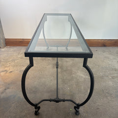 Metal & Glass Couch Table, Sku: 033126