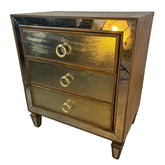 Hooker Mirrored 3 Drawer Chest, Sku: 033006