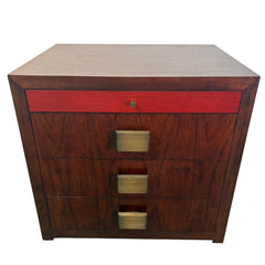 Chest of Drawers/Nightstands Bolier & Co. Decca Home Large Rectangle Drawer pulls & Slim Red Drawer, Sku 033235