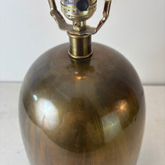 Brass Table Lamp from India with Lucite Base, Sku: 033148
