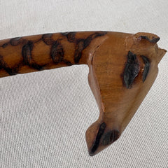 Hand Carved and Painted Wood Giraffe from Zimbabwe, Sku: 033203