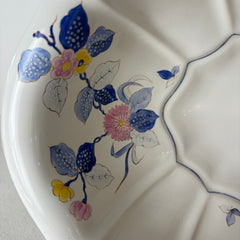 Sherle Wagner Vintage Italian Oval Sink, White, Hand Painted Floral Detail, Sku: 033020