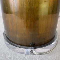 Brass Table Lamp from India with Lucite Base, Sku: 033148