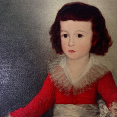 Boy in Red, Oil Painting on Canvas, Reproduction by Francisco Goya, Framed, Sku: 033138