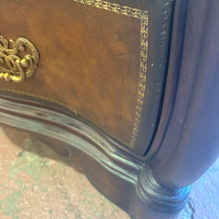 Leather Chassis Bombay Style Chest Marble Top, Sku: 033271