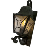 Exterior Stained Glass Sconce with Green Patina, Sku: 033117