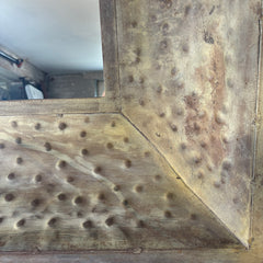 Metal Framed Mirror, Reverse Dimple Design, Sku: 033005