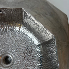 Hammered Nickel Sink Octagon, Under-mount #113, Sku 033049