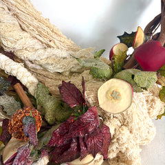 Wreath with Christmas Santa, Custom Made, Hand Painted Face, Sku, 032992