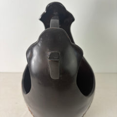 Decorative Vase with Handle, Cast in Resin, Ornate Design, Sku: 033205