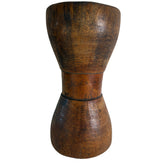 Vintage Tribal Wood Drum, Hand Carved, Sku 033029