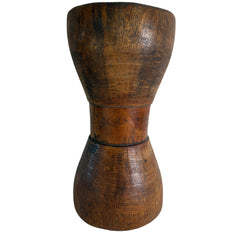 Vintage Tribal Wood Drum, Hand Carved, Sku 033029