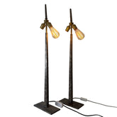 Pair of Industrial Style Solid Steel Table Lamps, Sku: 033145