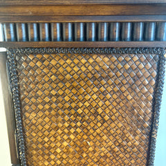 Tall Animal Themed 10 Door Cabinet with Woven Sides, Sku 033256