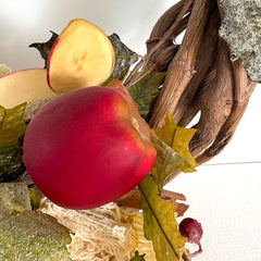 Wreath with Christmas Santa, Custom Made, Hand Painted Face, Sku, 032992