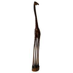 Hand Carved and Painted Wood Giraffe from Zimbabwe, Sku: 033203