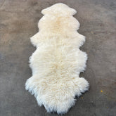 Double Sheep Pelt Rug, Ivory, Sku 033240