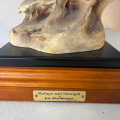 Artist: Joe Slockbower, "Refuge and Strength" 1034/1200, Cast Resin on Base Sku: 033208