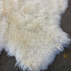 4 Pelt Sheep Skin Snow White, Sku 033241