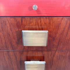 Pair of Bolier & Co. Decca Home Chest of Drawers/Nightstands, Red Drawer, Sku: 033235