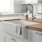 Franke Fireclay Kitchen Farmhouse Sink, Wrapped Porcelain on All Four Sides, Sku 033226