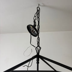Arhaus Black Finish Metal Lantern Style Pendant, 4 Bulb, Sku :033167