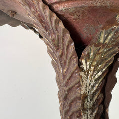 Floor Lamp with Pressed Metal Leaf Motif, 20's, Sku: 033124