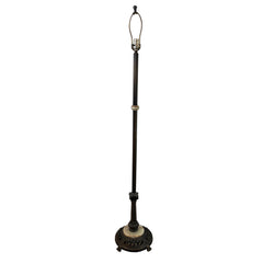 Brass Floor Lamp with Natural Onyx Detail, Sku: 033123
