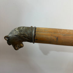 Antique French Sedan Chair Converted to Coffee Table, Wood Metal, Glass, Sku 032977