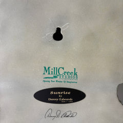 Mill Creek Studios, Artist Danny Edwards, "Sunrise" 1034/1200, 3 Whitetail Bucks, Cast Resin Wall Sculpture Sku: 033209