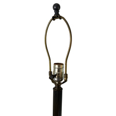 Brass Floor Lamp with Natural Onyx Detail, Sku: 033123
