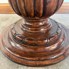 Bausman & Co. Parquet Style Top on Turned Single Pedestal Base, Sku 033231