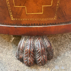 Thomasville Round Rotating Bookcase with Claw Feet, Sku 033248