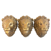 Set of 3 Golden Kirsch Lion's Head Curtain Rod Holder, Sku: 033279