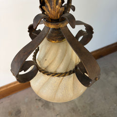 Fine Art Lamps Pendent Light, Ornate, Frosted Shade, Sku: 033292