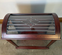 JMX International Leaded Glass Curio Cabinet, Quilt Cabinet, Sku: 033274