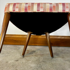 MCM Midcentury Modern Style Slipper Chairs, Pair, Newer Upholstery, S32114