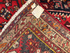 Area Rug, 100% Wool Persian Heriz Rug Bright Red, Taupe, Navy, Sku: 033321