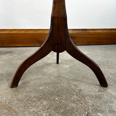 Accent Table, Vintage, Small, Round, Solid Wood, Three-Drawer