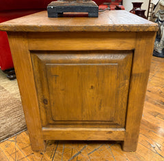 Side Table Cabinet, Pine Wood, Southwest Style, Sku: 031563