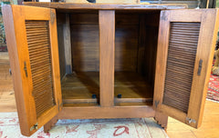 Side Table Cabinet, Pine Wood, Southwest Style, Sku: 031563