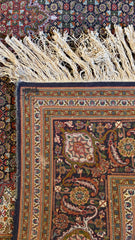 Silk Area Rug, Primarily Blue, Red, Sku: 033336