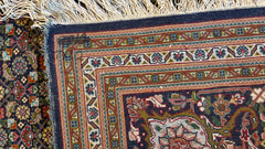 Silk Area Rug, Primarily Blue, Red, Sku: 033336