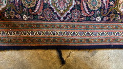 Silk Area Rug, Primarily Blue, Red, Sku: 033336