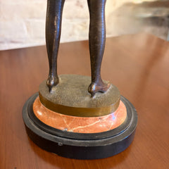 Bronze Table Sculpture, "The Riding Crop", Austrian Artist Bruno Zach 1891-1935, sku: 032193