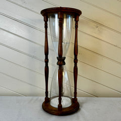 Vintage Blenko Hourglass Sand Timer with Wood Frame, Large, sku: S32182