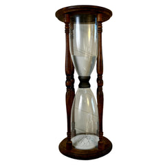 Vintage Blenko Hourglass Sand Timer with Wood Frame, Large, sku: S32182