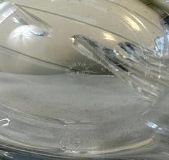 Vannes Le Chantel French Crystal Glass Vase Sculpture, Bird in Flight, sku: S32184