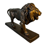 Lion Table Sculpture, Golden, Austin