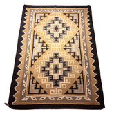 Throw Rug, 100% Wool, South West Design, Beige, Black, Grey, Brown, Taupe, sku: 033416